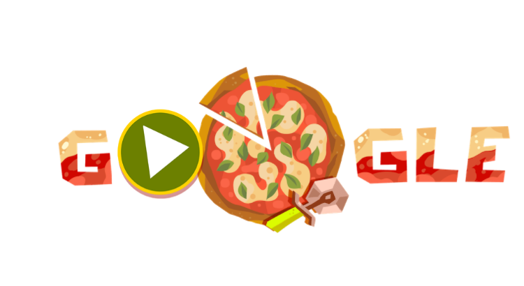 Google lanza doodle especial de pizza